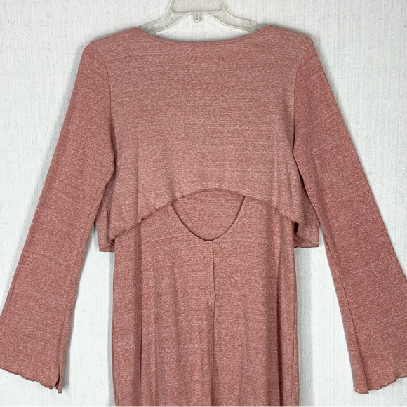 Free People - FP Beach - Cool Cat Ribbed Knit Open Back Mini Dress - Size Large - Picture 9 of 15